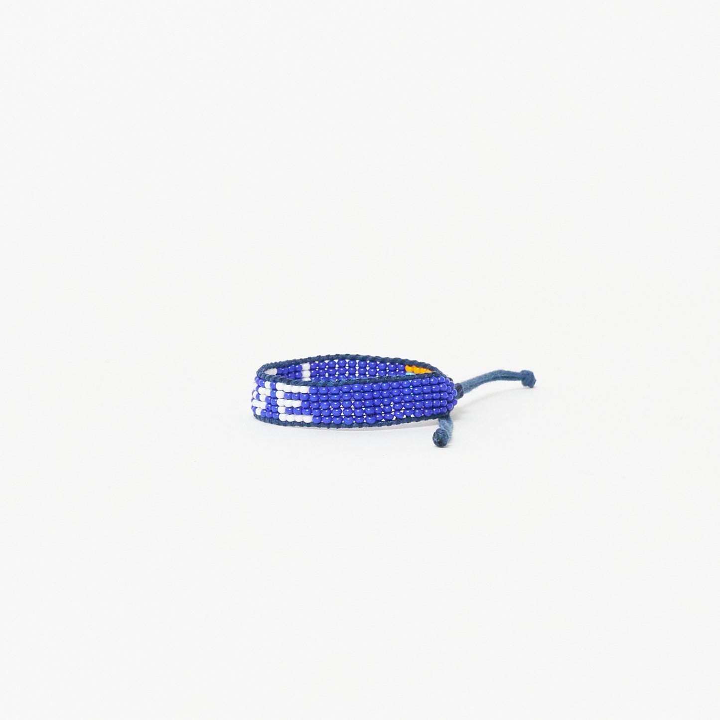 FINAL SALE: Kids Woven LOVE Bracelet - Blue/White