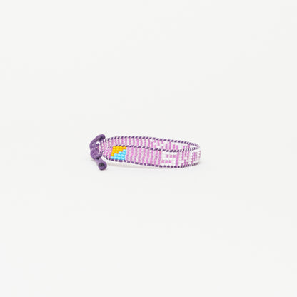 Woven SWIFTY Bracelet -  Lavendar/White