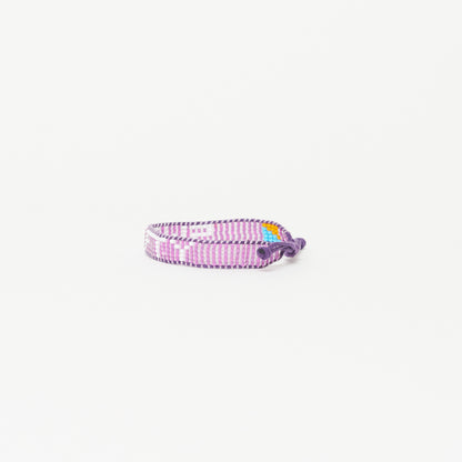 Woven SWIFTY Bracelet -  Lavendar/White