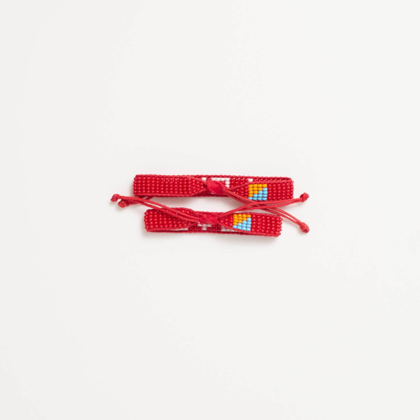 FINAL SALE: Big & Kid Woven LOVE Bracelet Pack - Red