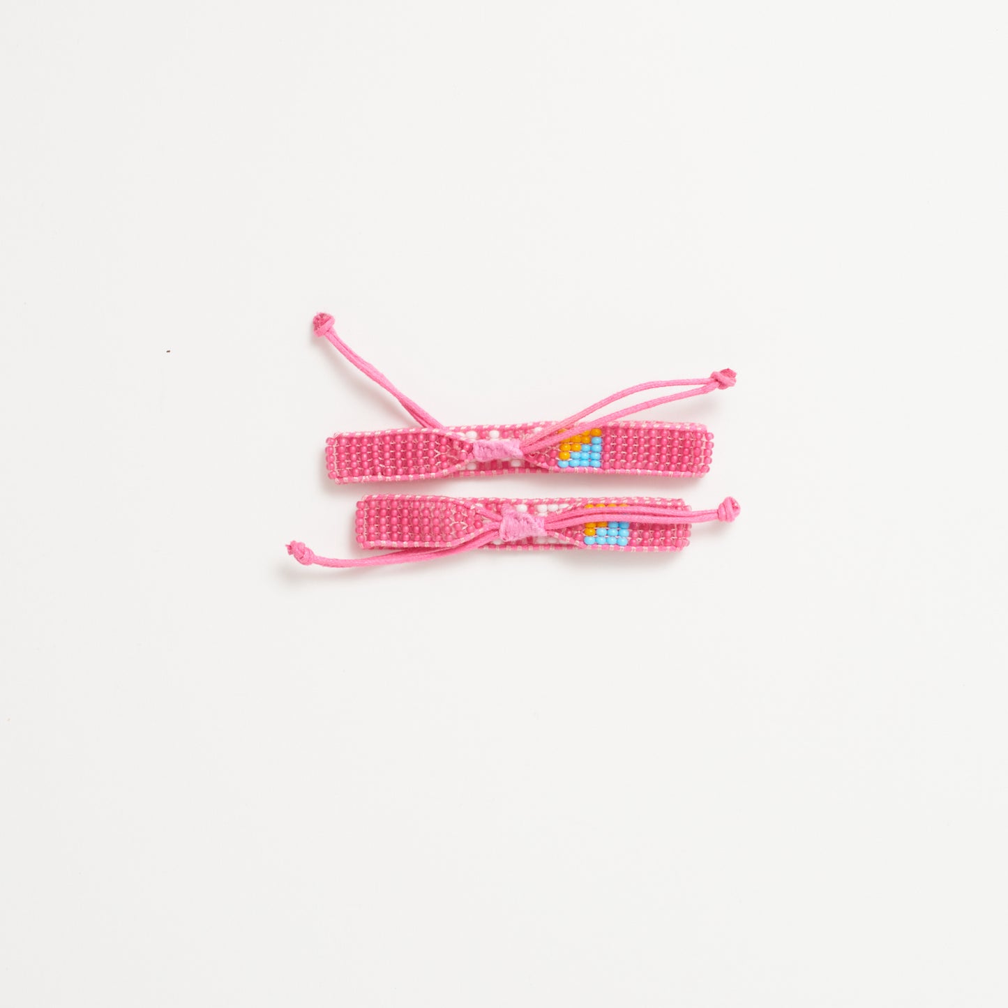 FINAL SALE: Big & Kid Woven LOVE Bracelet Pack - Pink