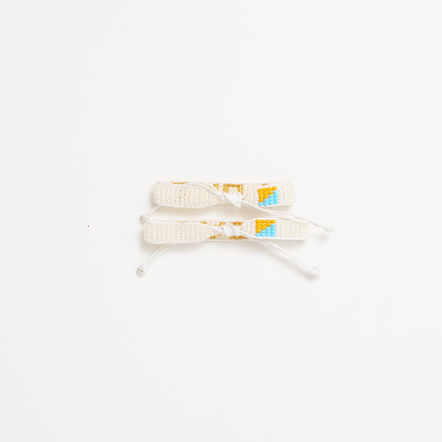 FINAL SALE: Big & Kid Woven LOVE Bracelet Pack - Pearl