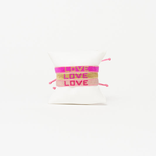 Woven LOVE Bracelet - 3-Pack