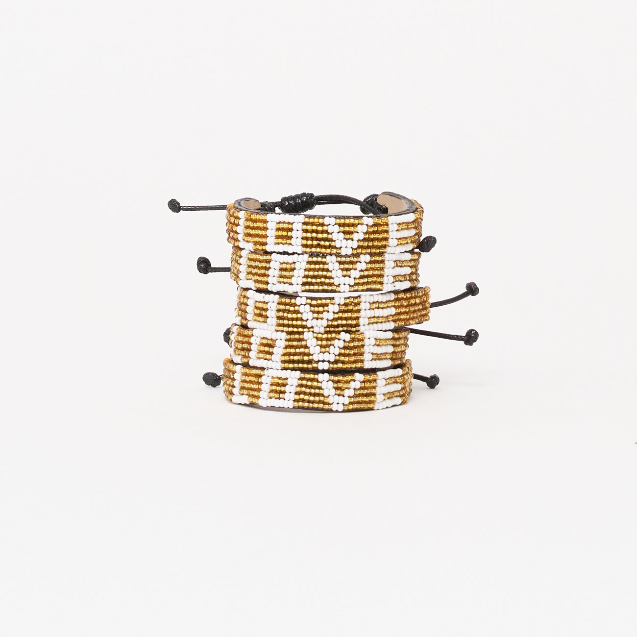 LOVE Bracelet Bundle - Gold/White