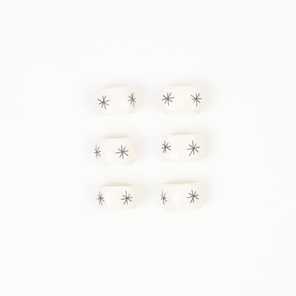 Bone Napkin Rings - Stars