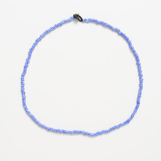 FINAL SALE: Single Strand Solid Necklace - Medium Blue