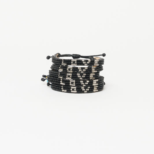 Skinny LOVE Bracelet Bundle - Black/Silver