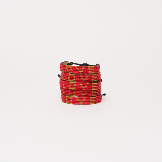 LOVE Bracelet Bundle - Red/Honey