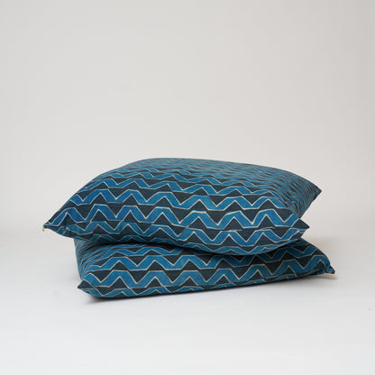 Blue Waves Floor Pillow