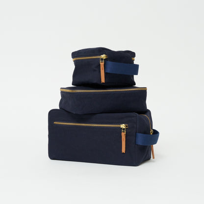 FINAL SALE: Square Travel Pouch - Navy