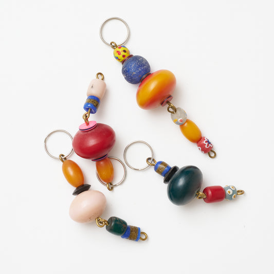 West African Beaded Key Chain