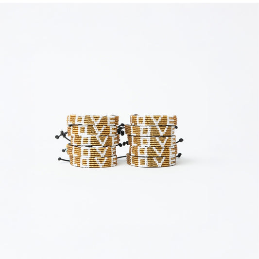 LOVE Bracelet Bundle - Gold/White