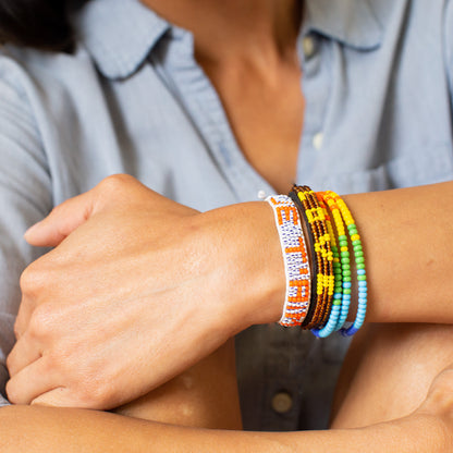 Single Strand Bracelet - Rainbow Blocked