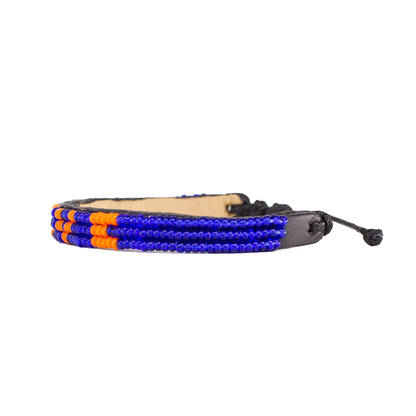 FINAL SALE: Skinny LOVE Bracelet - Blue/Orange