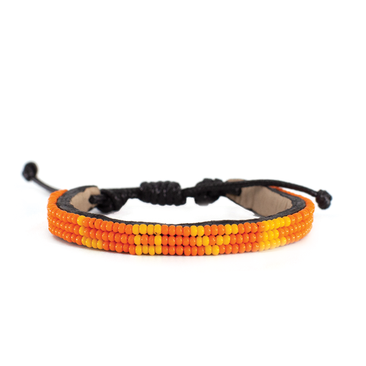 FINAL SALE: Skinny LOVE Bracelet - Orange/Light Orange