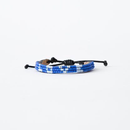 Skinny LOVE Bracelet - Cobalt/Light Blue