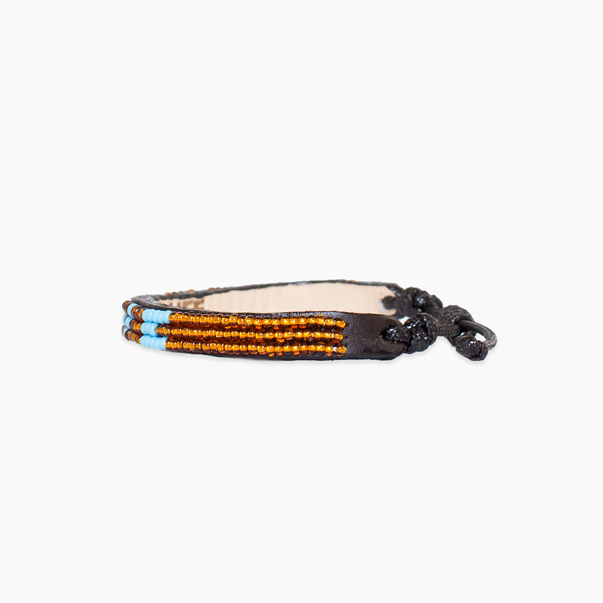 FINAL SALE: Skinny LOVE Bracelet - Bronze/Blue