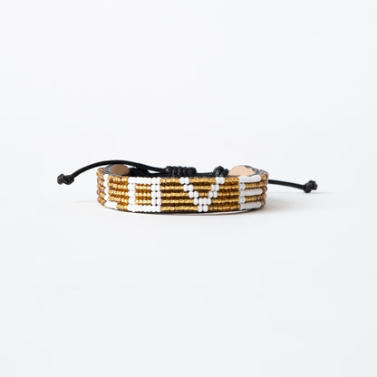 LOVE Bracelet - Gold/White