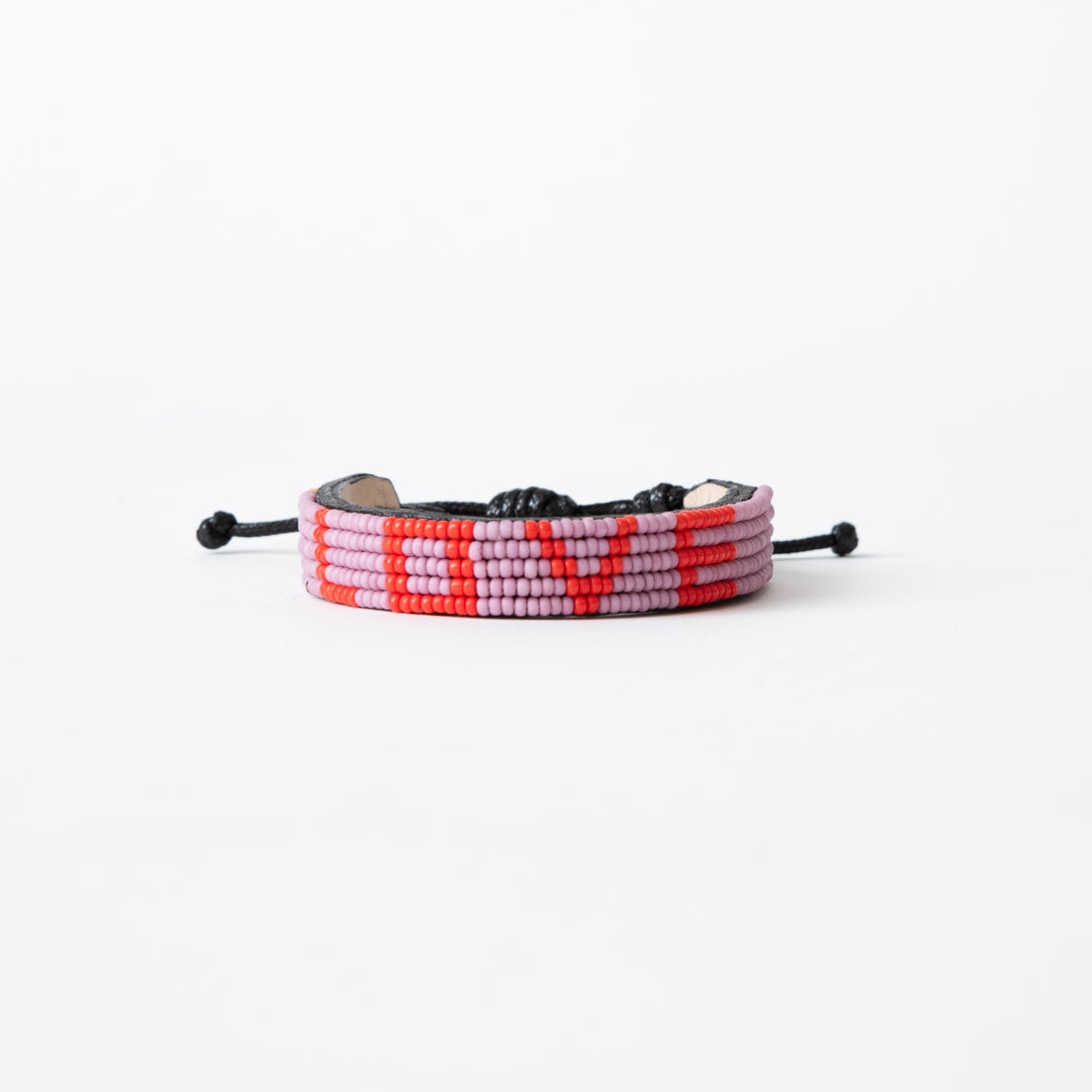 LOVE Bracelet - Mauve/Red