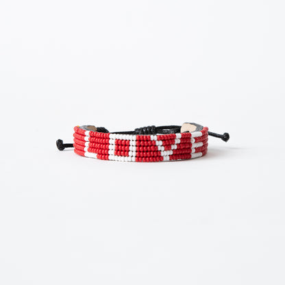 LOVE Bracelet - Red/White