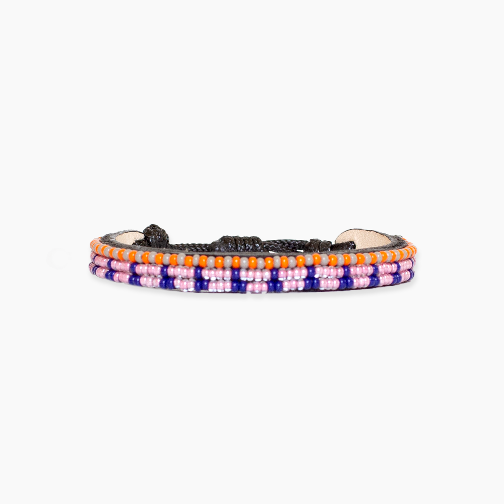 FINAL SALE: Skinny Uzuri Bracelet - Pink/Blue/Orange