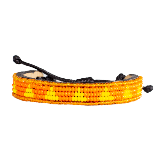 FINAL SALE: Piramidi Bracelet - Orange/Yellow