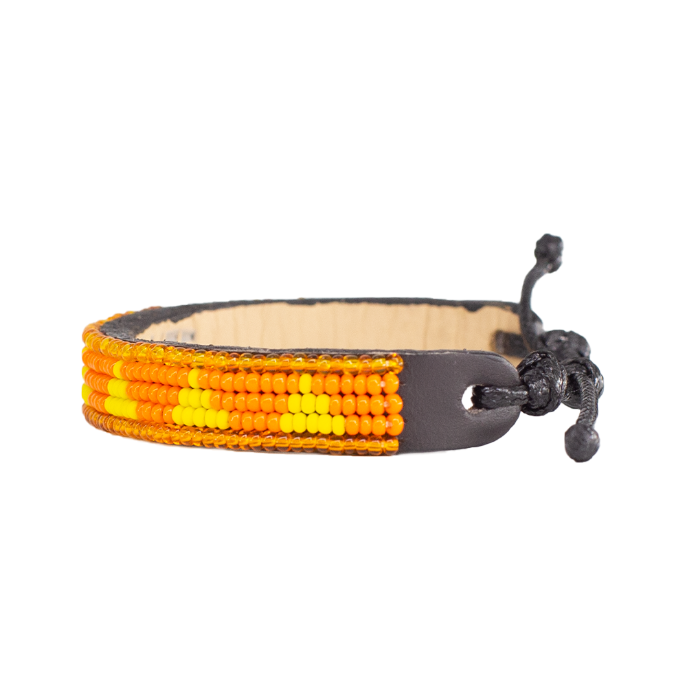 FINAL SALE: Piramidi Bracelet - Orange/Yellow