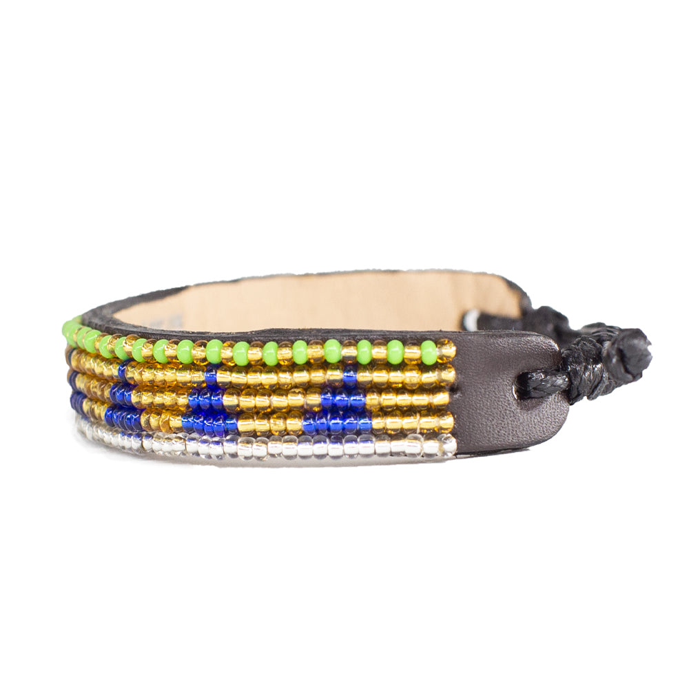 FINAL SALE: Piramidi Bracelet - Gold/Navy