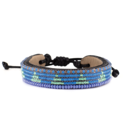 FINAL SALE: Piramidi Bracelet - Sea Blue/Iridescent Turquoise