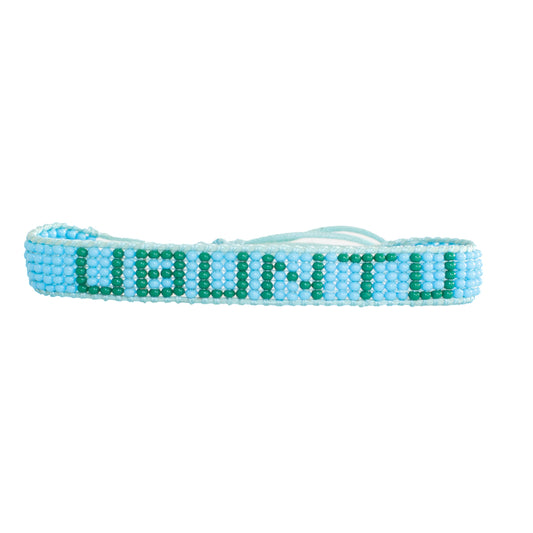 FINAL SALE: Woven UBUNTU Bracelet - Blue/Green