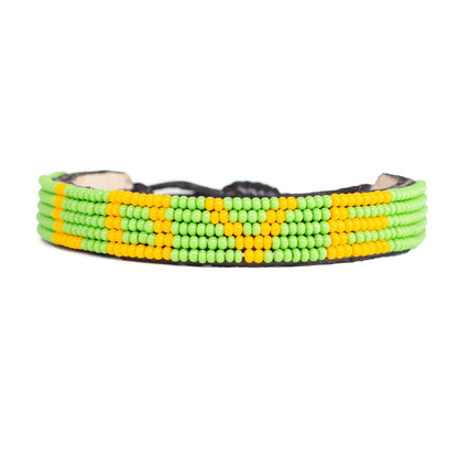 FINAL SALE: LOVE Bracelet - Green/Orange