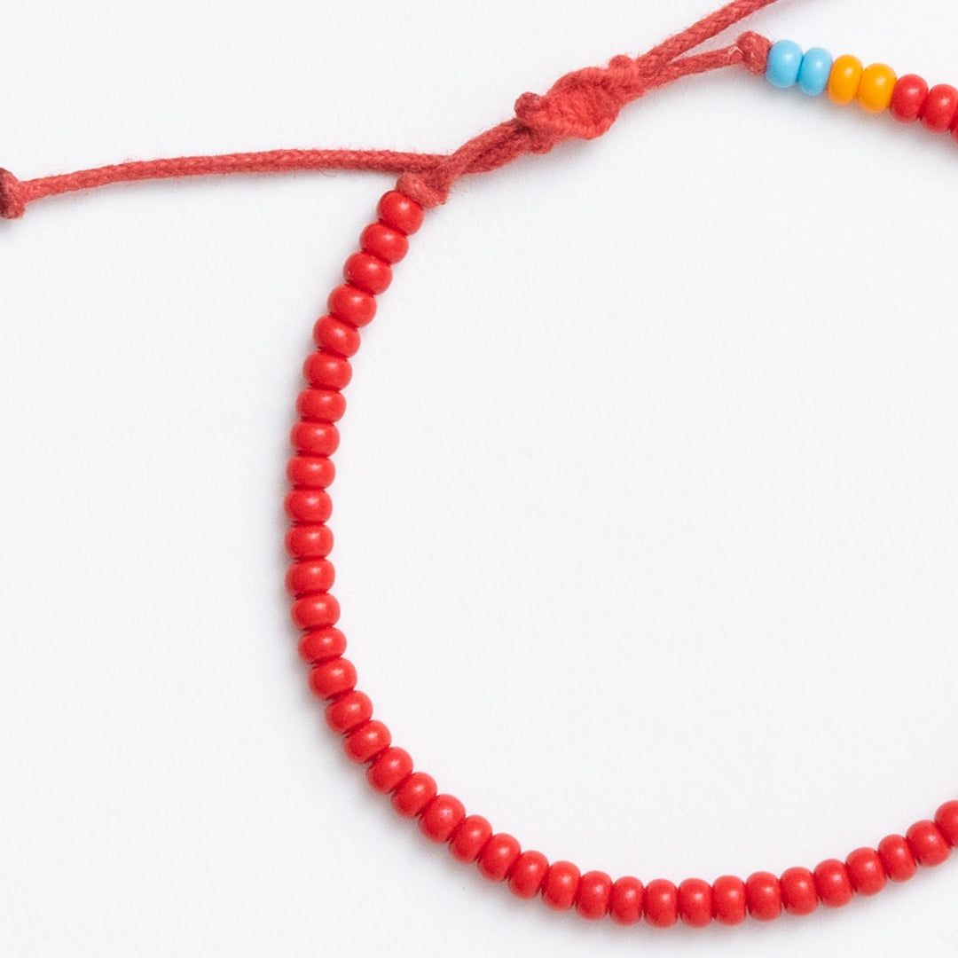 Single Strand Bracelet - Red