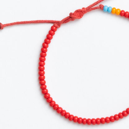 Single Strand Bracelet - Red