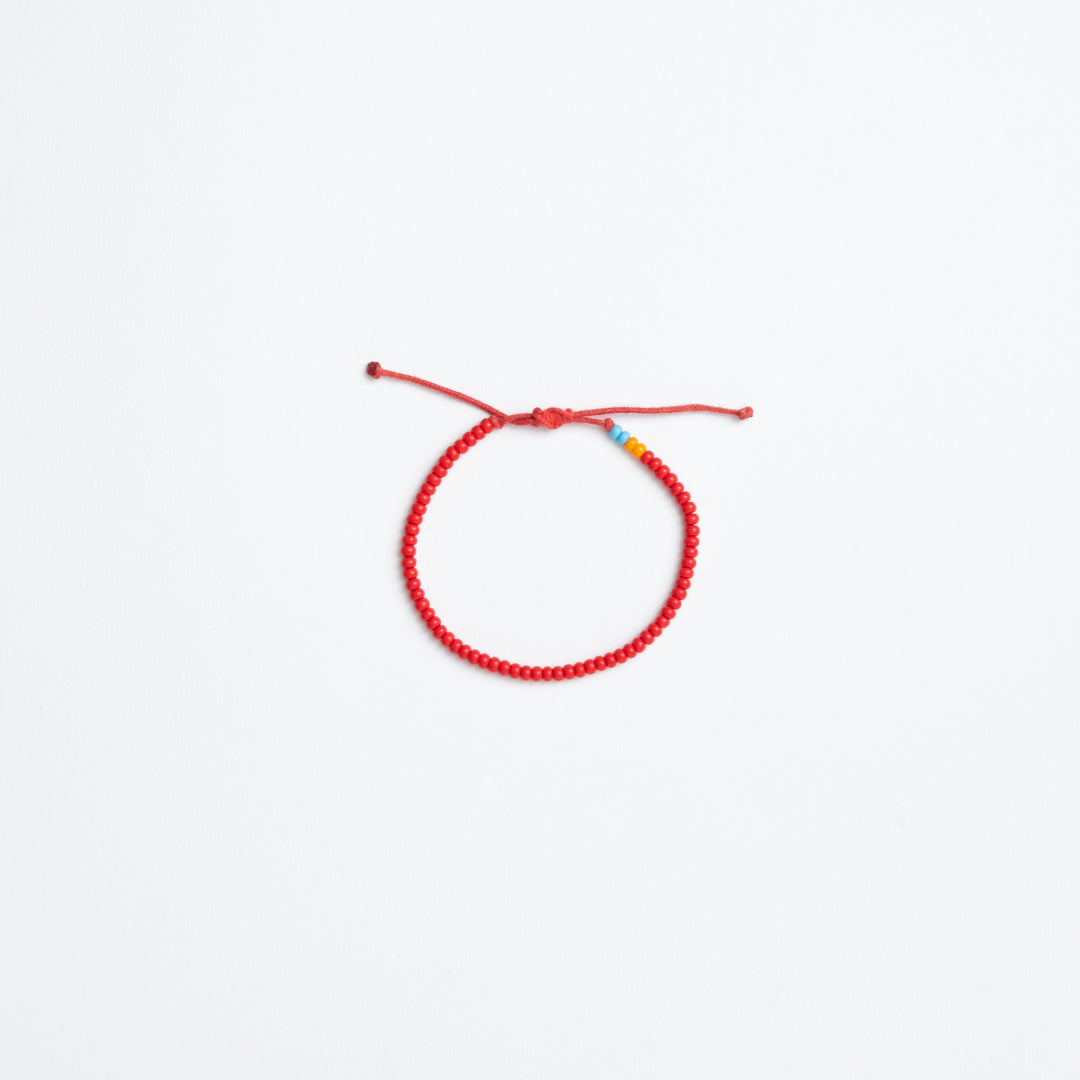 Single Strand Bracelet - Red