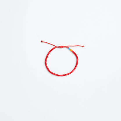 Single Strand Bracelet - Red