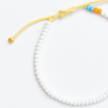 Single Strand Bracelet - White