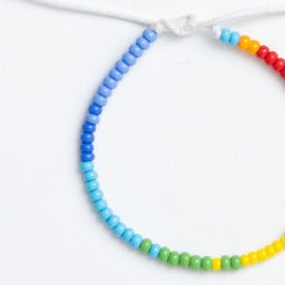 Ubuntu Life Single Strand Bracelet - Rainbow Blocked