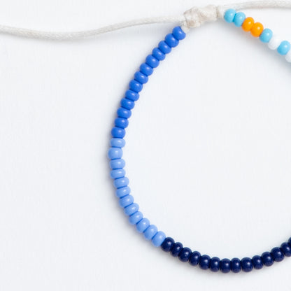 Single Strand Bracelet - Multi Blue