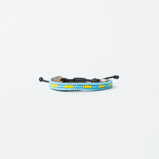 FINAL SALE: Skinny Nija Bracelet - Light Blue/Turquoise