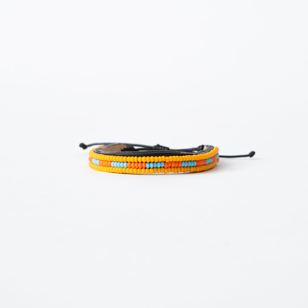 Skinny Nija Bracelet - Orange/Blue