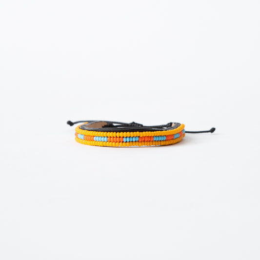 Skinny Nija Bracelet - Orange/Blue