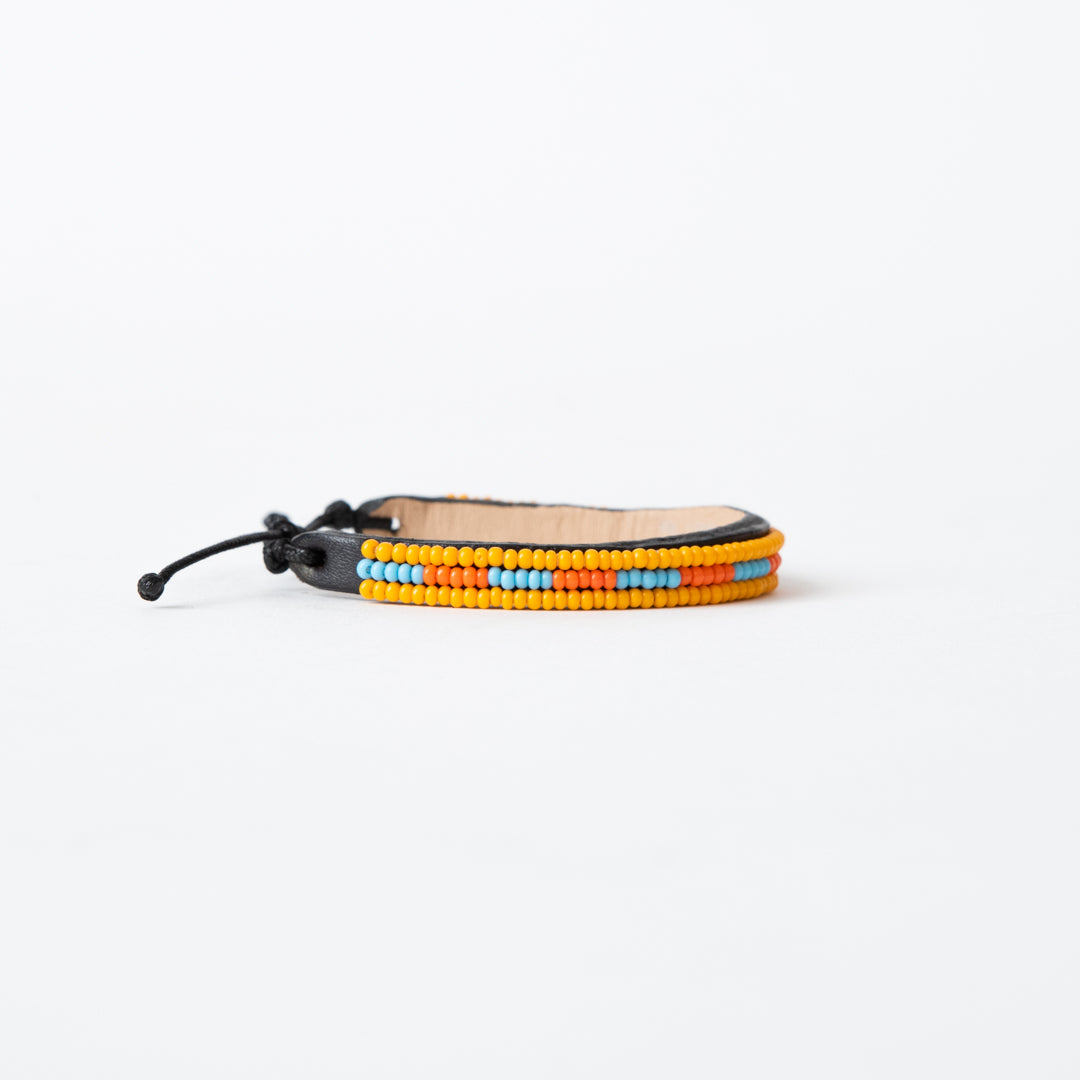 Skinny Nija Bracelet - Orange/Blue