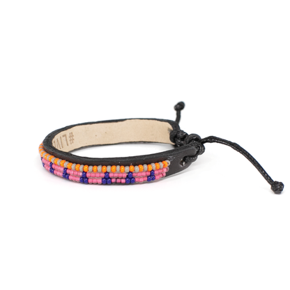 FINAL SALE: Skinny Uzuri Bracelet - Pink/Blue/Orange