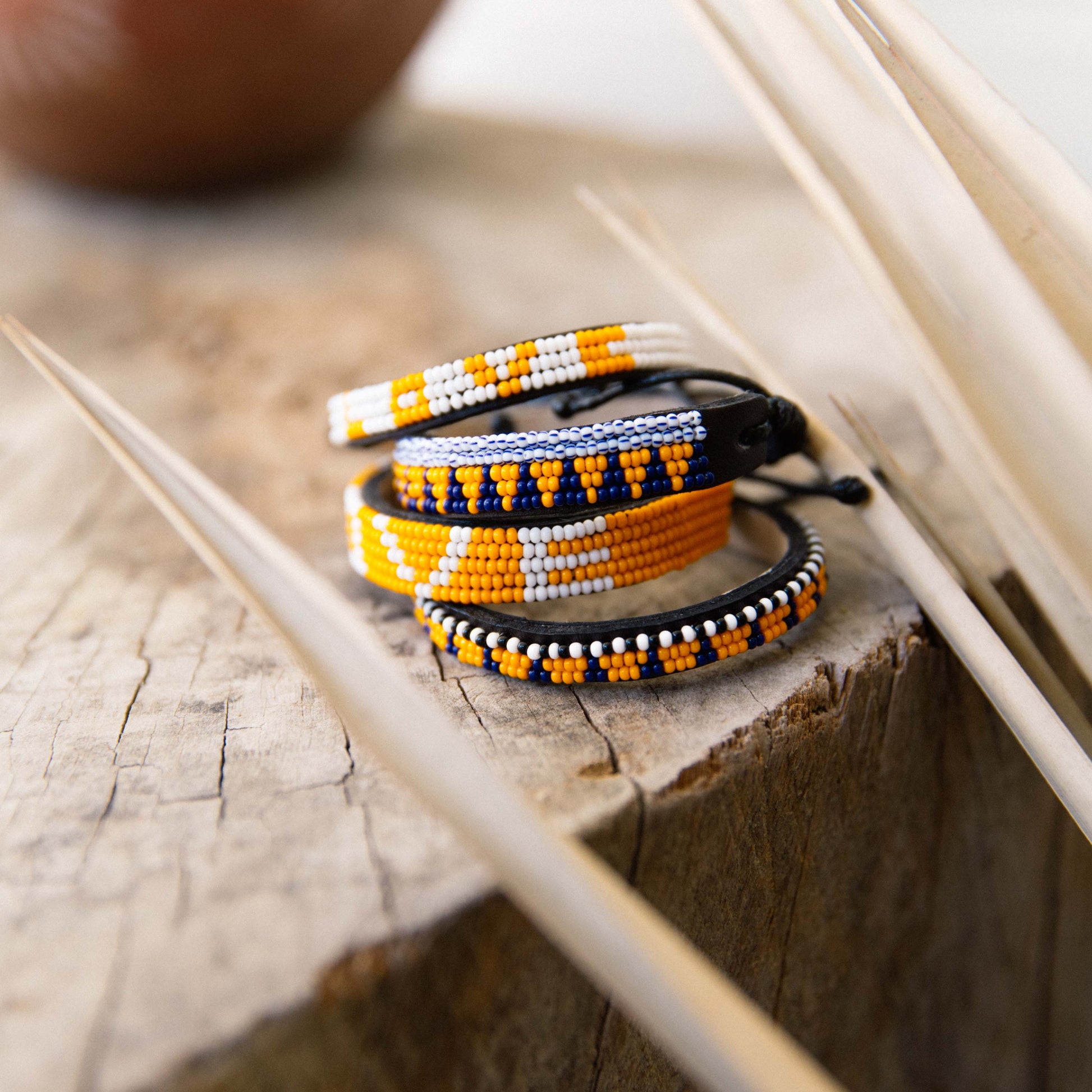 Sunflower Yellow Skinny Love Bracelet