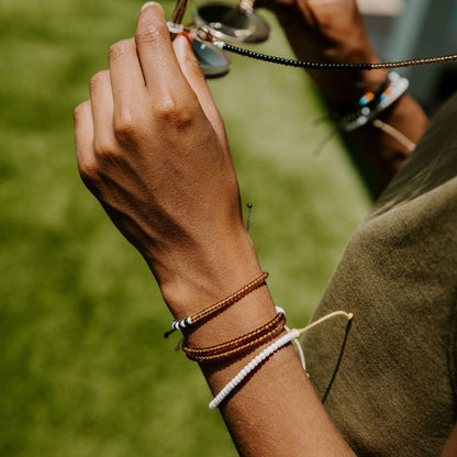 Single Strand Bracelet - White